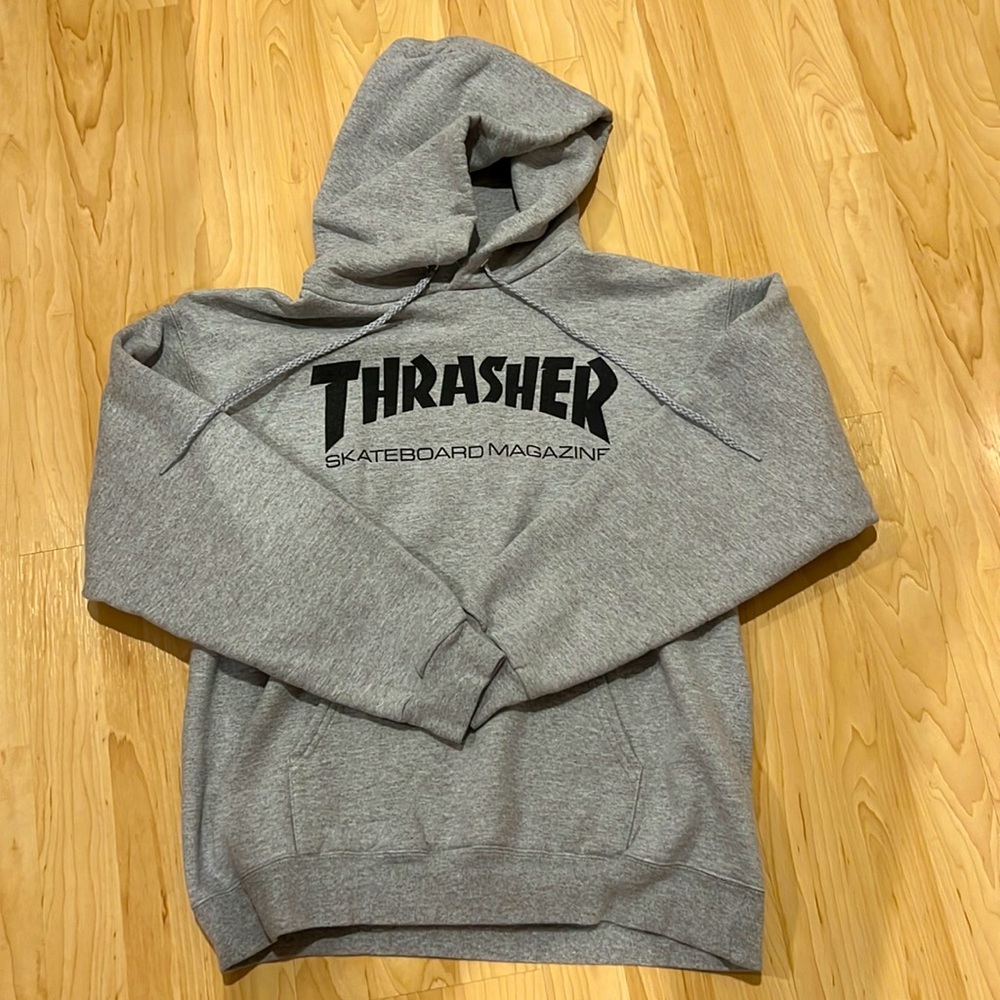 Thrasher gray hoodie size small